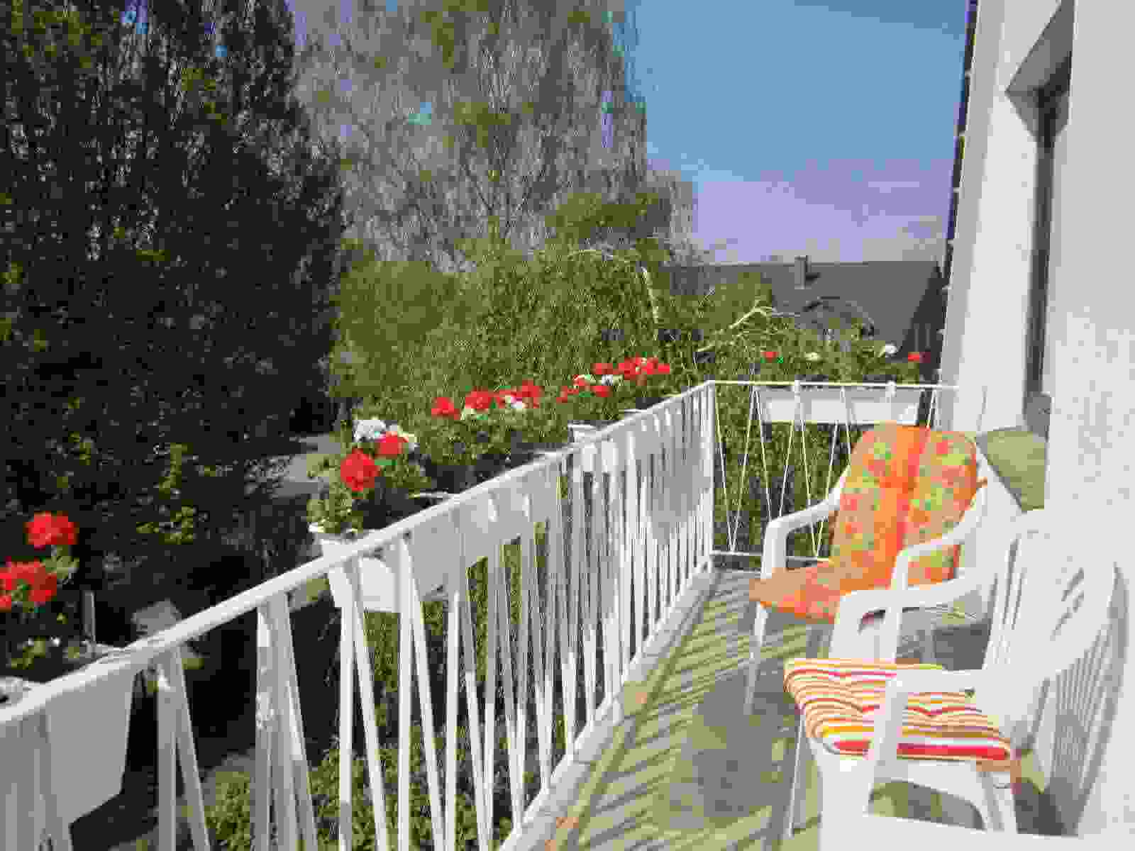 Westbalkon der Ferienwohnung